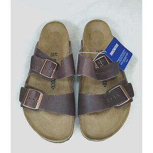 Birkenstock Arizona Habana 41 Womens Sz 10 | Men Sz 8 Dark Brown Regular Fit
